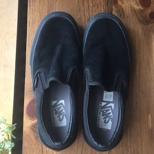 Black Suede Slip On Vans